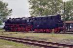 Lok BR 44 1093 zeigt sich dem Publikum beim Eisenbahnfest in Weimar (Mai 2003)