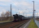 TBw Staßfurt 44 1486-8 mit dem DPE 20100 von Erfurt Hbf nach Blankenburg (Harz), am 27.02.2017 in Erfurt Ost.