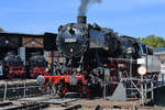 Die 1942 gebaute Dampflokomotive 50 2688 wurde auf der Drehscheibe präsentiert.