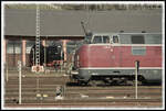 BW Würzburg Hbf anno 1977... könnte man fast meinen, tatsächlich entstand das Foto am Rosenmontag, 03.03.2025, und zeigt die SGL V 270.10 mit dem Tender 50 622 der Eurovapor Betriebsgruppe Deutschland.