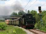 50 2988 und VT 121 der HzL als HzL 651 (Trossingen DB-Trossingen Stadt) am km 1,0 1.6.09