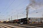 50 2740 der UEF rangiert in Ettlingen/West in die alt gewohnte Abstellung am 04.12.09