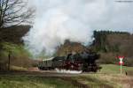 50 2740 der UEF mit dem P 206 (Gerolstein-Ulmen) bei Hohenfels 5.4.10