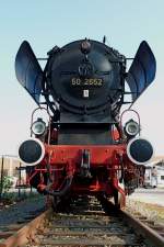 BR 50-2652 der DR, Museumslok, steht seit 2003 am Bahnwerk in Kaiserslautern, April 2011