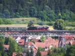 Die BR 50 2988 auf den Epfenhofer Viadukt am 25/06/11.