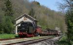 50 2988 mit dem Fotogterzug (Zollhaus Blumberg-Weizen) in Grimmelshofen 28.4.12