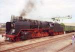 Als 50 849 noch unter Dampf stand.In Zwickau anlsslich 100 Jahre Industriebahn Zwickau-Mosel 1994