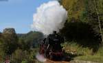 052 988-3 (50 2988) mit dem DbZ 61540 (Tuttlingen - Sigmaringen) bei Thiergarten 29.9.14