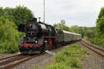 03.06.2017, 50 3648-8, Einfahrt in den Bf. Lengenfeld (Vogtland) - Sonderfahrt des Sächs. Eisenbahnmuseums von Chemnitz nach Adorf