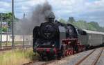 50 3501 / 50 3501-9 Werklok des Meininger Dampflokwerkes mit SOnderzug zum Tag der Offnen Tür bei PIKO Modelbahn in Sonneberg 17.06.2017