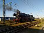 BR 50 3648-8 beim Dampfloktreffen Dresden im Bahnhof Dresden Altstadt, aufgenommen am 10.10.2023.