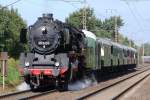 Dampflok 50 3655 in Recklinghausen am Bahnbergang Brster Weg.