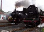 BR 50 3610-8 und BR 80 039 bei einer Parallelfahrt in Bochum Dahlhausen am 16.09.2007