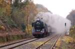 Am 27.und 28.10.2007 fand das diesjhrige Mngstener Brckenfest 2007 statt.
50-3610 erreicht mit ihrem Sonderzug den Bahnhof Solingen-Schaberg in Fahrtrichtung Wuppertal.