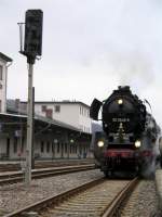 50 3648 steht am Ausfahrtsignal in Aue, 15.12.07