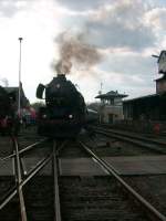 50 3648 steht am Ende des SEM Sonderzuges. Sie fuhr Tv in Richtung Erzgebirge 