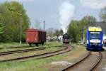 Scheinan(ein)fahrt in den Egelner Bahnhof