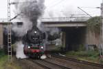 50 3655 mit einem Sonderzug bei der Abfahrt in Solingen Hbf am 25.10.2008