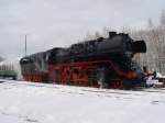 50 3648 vor dem Sonderzug von Schwarzenberg nach Schlettau am 13.12.08.