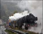 Verfolgungsjagd die leider an einem Bahnbergang bzw. einer Baustelle endete... 50 3655 zwischen Brgge(Westf) und Meinerzhagen. (05.10.2008)