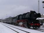 Br 50 3708-9 am Bahnhof Arnstadt 14.02.09