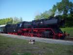 Lok 503708-0 im Bahnhof Hettstedt. 24.05.09