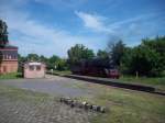 Dampflok 503708-0 im Bahnhof Klostermansfeld.24.05.09