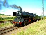 50 3648 mit dem Chemnitzer Traditionszug in Ch. Hilbersdorf 28.08.04