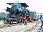 50 3648 mit dem Traditionszug des SEM in Chemnitz Hilbersdorf am 08.04.06