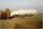 Dampflok 50 3501 fhrt mit dem Fotogterzug DGz 300 von Meiningen nach Zella-Mehlis - Plandampf Werratal. 
Schmalkalden 29.10.2011

