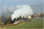 Dampflok 50 3501 fhrt mit dem Fotogterzug DGz 300 von Meiningen nach Zella-Mehlis - Plandampf Werratal. 
Schmalkalden 29.10.2011 

