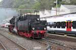 Rangierfahrt der ex.DR Dampflok 50 3673 (Borsig Henningsdorf 1941) Bellinzona 07.03.12     