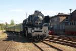 50 3628 mit dem Museumszug im SEM Chemnitz-Hilbersdorf.