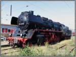 Lok 50 3517 war neben 52 8170 ein Star des alljhrlichen Bahnhofsfestes des Brandenburgischen Eisenbahnmuseums in Falkenberg/E.