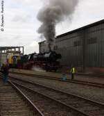 50 3708-0 der TG 50 3708 - Traditionsgemeinschaft 50 3708-0 e. V. hatte im Alter von 51 Jahre beim Tag der offenen Tr 2013 bei Alstom in Stendal den Besuchern gezeigt was sie immer noch leistern kann. Hier hatte die 51ig jhrige alte Dame einen Lokzug von ca. 1000t gezogen. 21.09.2013