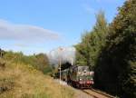 Am 05.10.13 fuhr die Erzgebirgische Aussichtsbahn wieder von Schwarzenberg nach Annaberg und zurck.