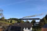 Am 05.10.13 fuhr die Erzgebirgische Aussichtsbahn wieder von Schwarzenberg nach Annaberg und zurck.