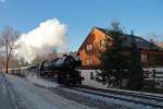 Zwei Advents-Pendelfahrten führten 50 3616-5 am 14.12.2013 mal wieder nach Schlettau.