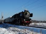 50 3552 aus Hanau mit Sonderzug als Glühweinfahrt am 28.12.14 bei Ober-Roden 