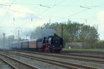 Meininger Dampflok 50 3501 / 50 3501-9 in Leipzig Schönefeld auf der Rückfahrt von Dresden in ihre Heimat Meiningen 18.04.2016