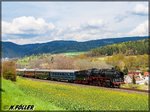 50 3501 mit Firmen-Sonderzug bei Grümpen am 30.04.2016