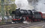 Eisenbahn Chemnitz 50 3648-8 verlässt am 16.04.16 Dresden mit einen Sonderzug. Von einen Gehweg aus fotografiert. Dieses Foto hat ein Freund von mir gemacht und ich darf es veröffentlichen.