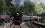 50 2988 und 52 7596 mit dem DPE 81095 (Triberg-St.Georgen(Schwarzw)) in Triberg 13.9.14