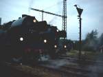 SEM Lok 50 3648 und 65 1049 whrend der Nachtfotoparade im Hilbersdorfer Eisenbahnmuseum zum 14.