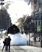 52-er  FOTODAMPF  IN FRANKFURT  Weils sooo schön war- und als Dank für die rührigen Mitglieder der  Historischen  Eisenbahn Frankfurt  für die wunderbaren Fahrten mit 52 4867 am