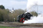 52 8134-0 am 05/04/2010 beim Dampflok-Spektakel in Gerolstein.