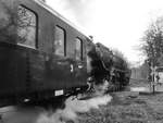 Die Dampflokomotive 52 6106 auf dem Rückweg nach Bochum.