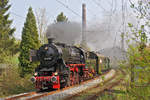 Dampflok 52 6106 mit dem Pendelzug aus Bochum-Dahlhausen  am 14.04.2018 in Essen-Horst.