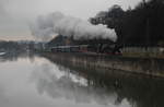 52 6106 mit ihrem Sonderzug auf dem Weg vom Eisenbahnmuseum Dahlhausen in Richtung Hagen am 1.4.18