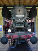 Die Dampflokomotive 52 4966-9 Ende April 2018 im Deutschen Technikmuseum Berlin.